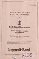 Ingersoll Rand-Ingersoll Rand I-R Drill Steel Sharpeners Care & Operations Manual Year (1944)-I-R-01